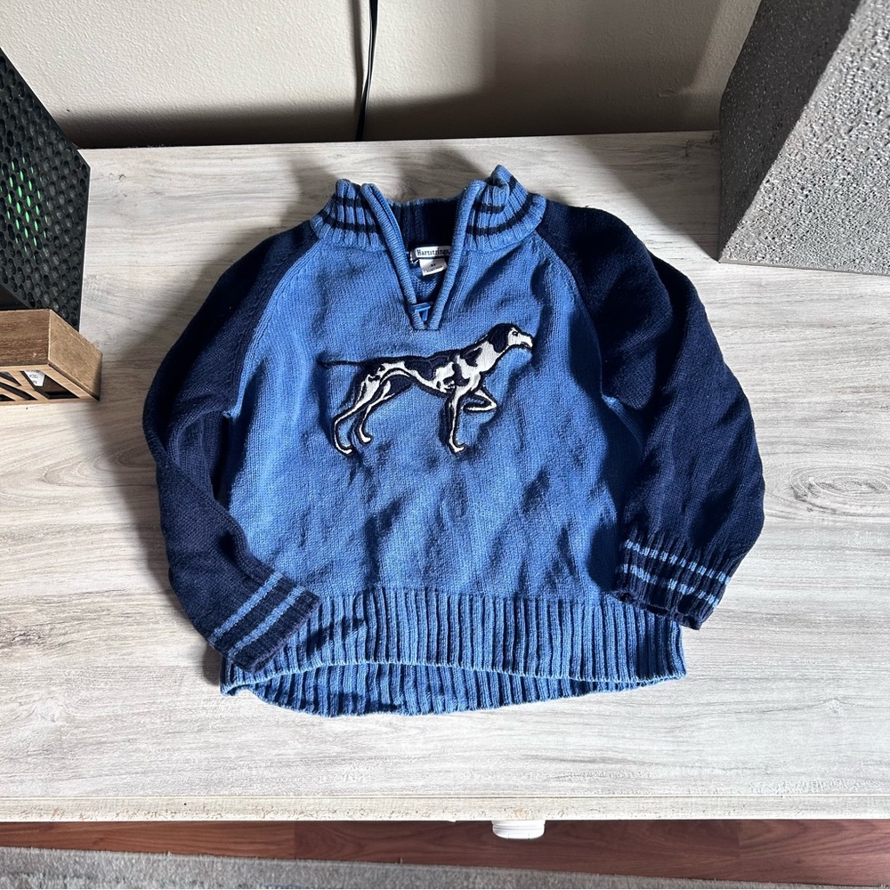 Hartstrings Blue Dog Sweatshirt